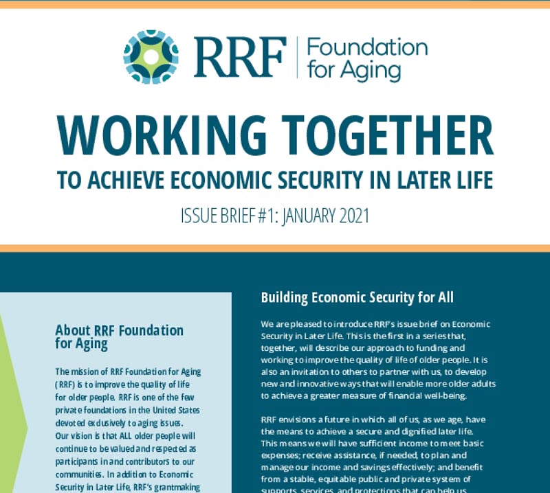 RRF Foundation for Aging Working Together Brief